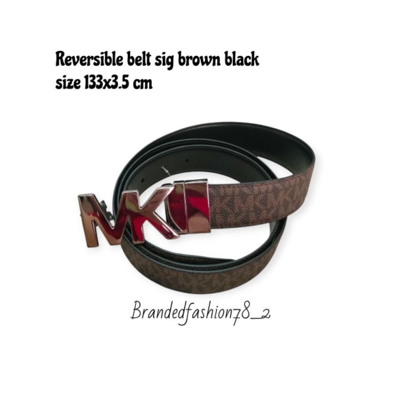 Mk belt reversible sig brown black original belt for men