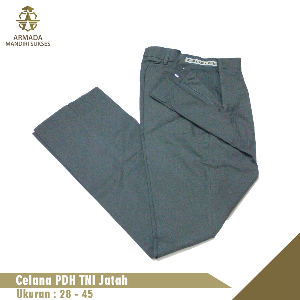 Celana Panjang PDH TNI Jatah - Celana Pria Panjang TNI