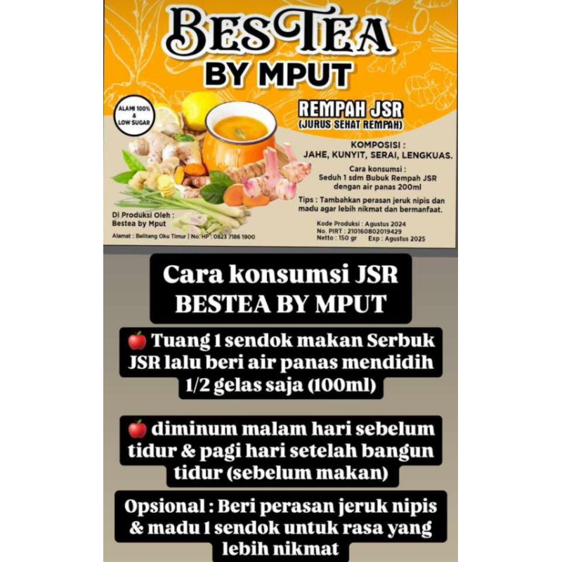 

rempah Jsr kemasan 300gr
