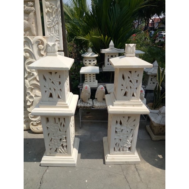 Lampu Taman Batu Alam Custom Ukuran