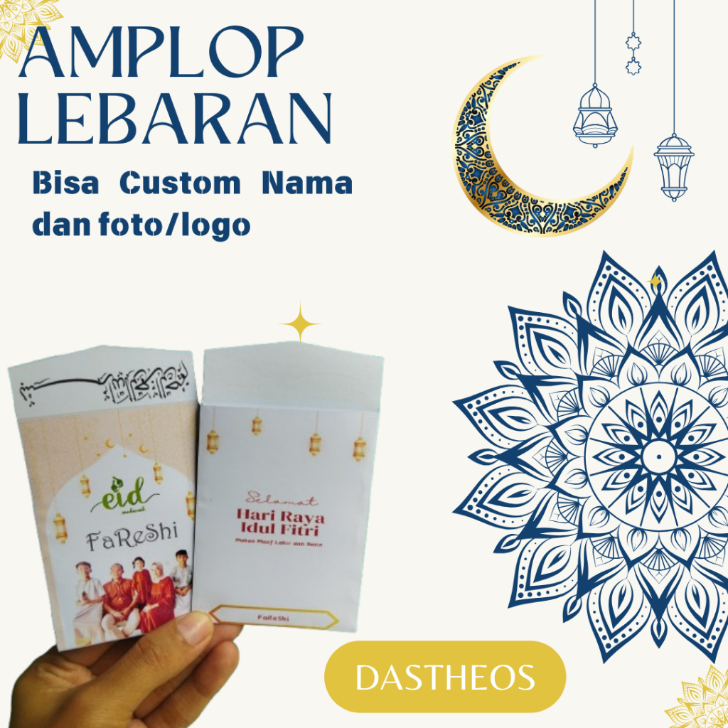 

Amplop Lebaran Custom Foto dan Nama isi 12pcs