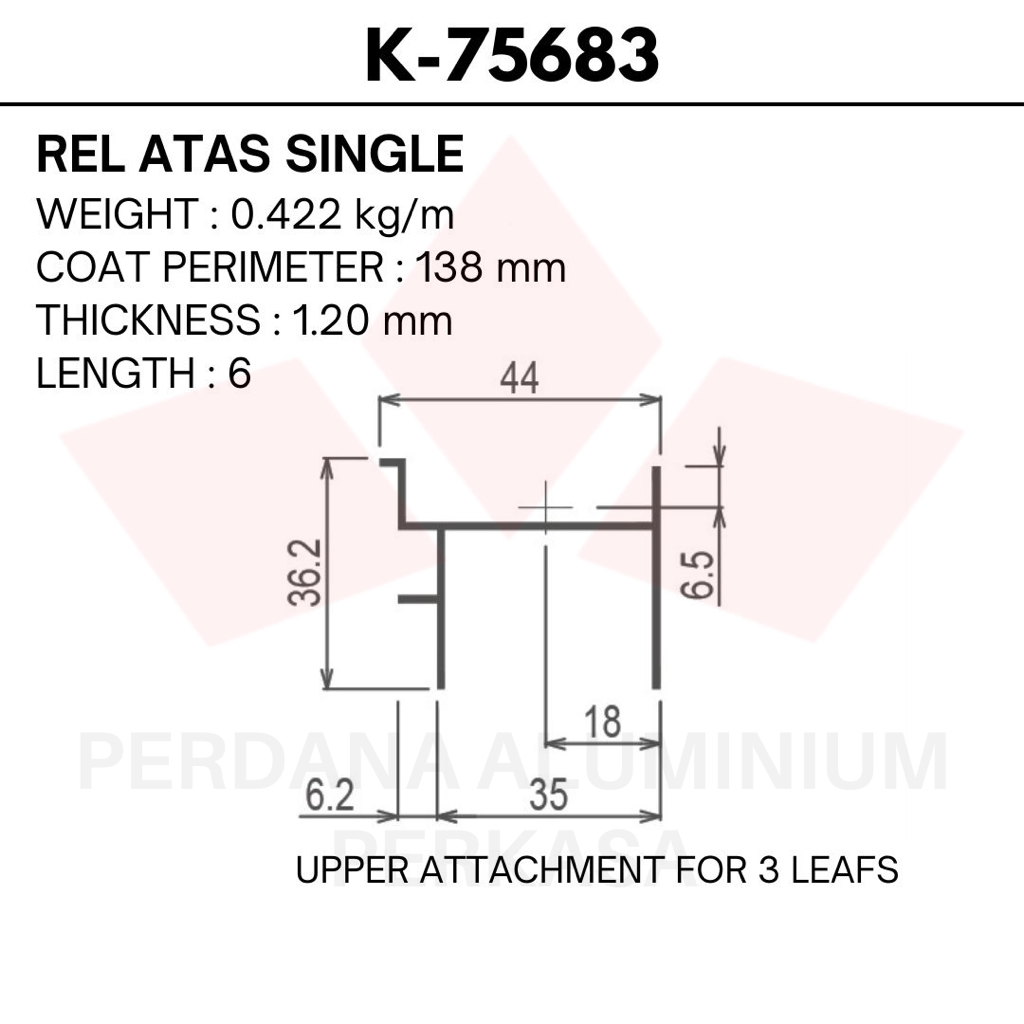 ALUMINIUM BATANGAN BY YKK AP (K-75683)