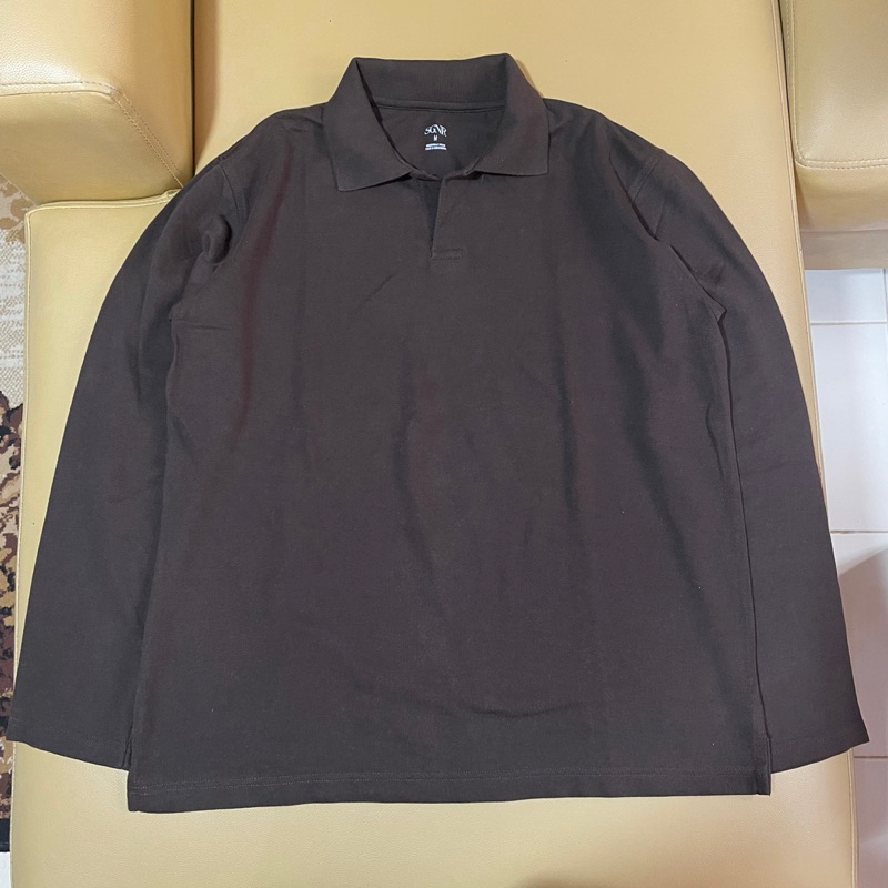 Preloved Kaos Polo Rugby Coklat