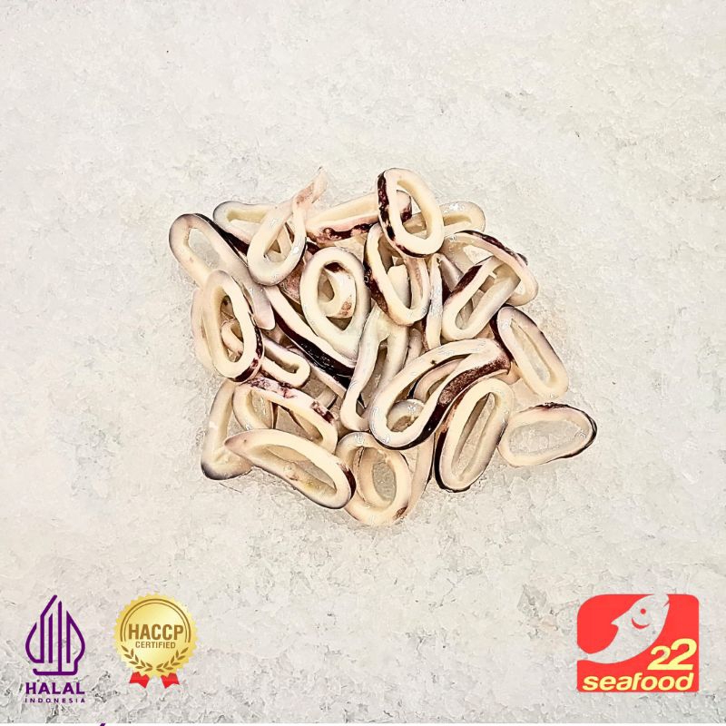 

Cumi Ring Kulit 500 gram non glazing es / Seafood 22