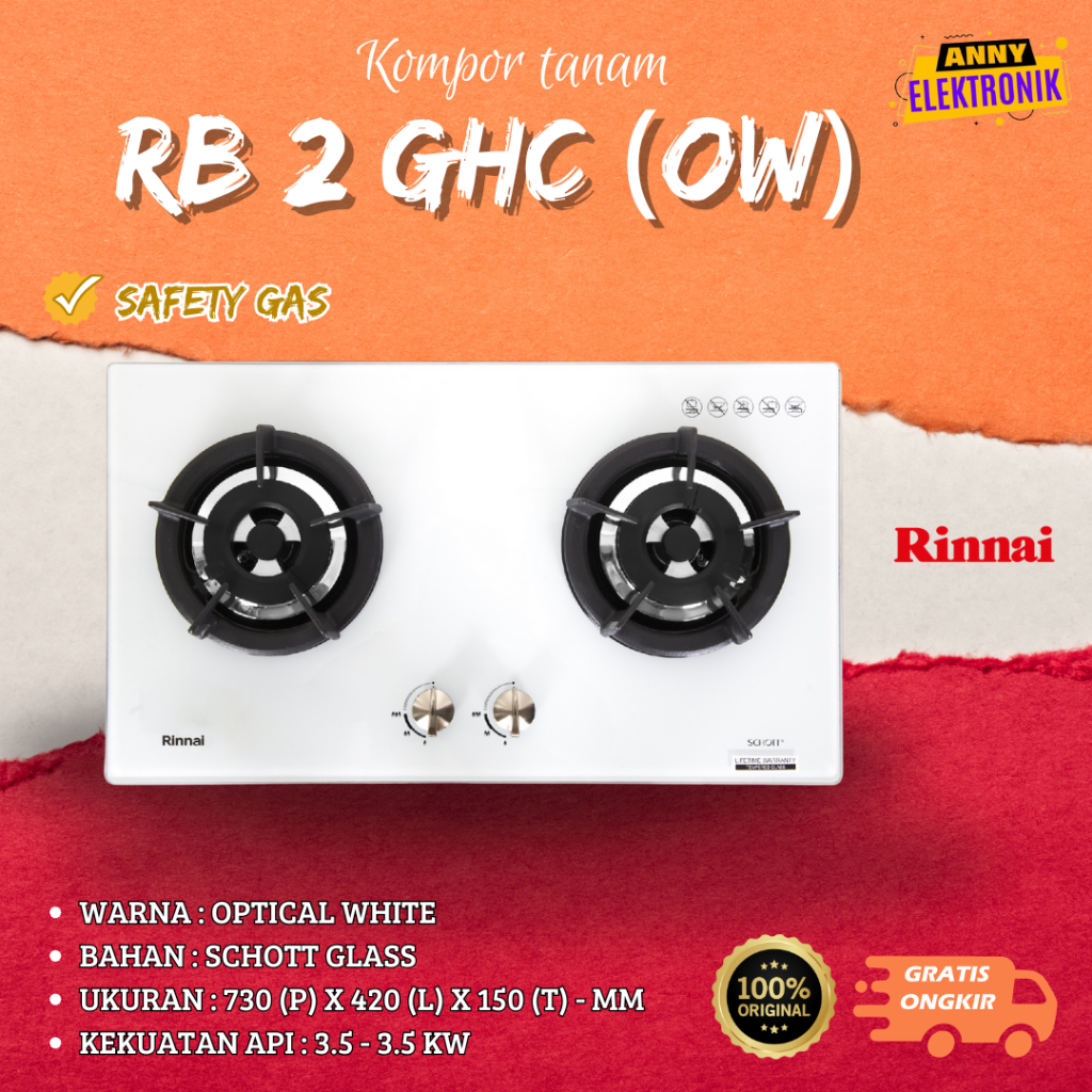 KOMPOR TANAM RINNAI RB 2 GHC (OW)