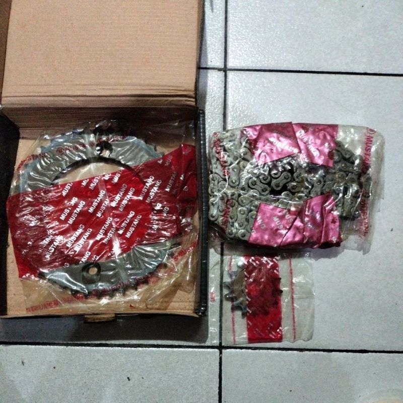 gigi tarik set gir rantai set set klx150 baja sepuhan