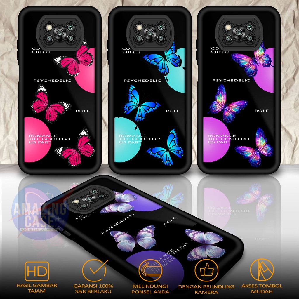 Case Premium Compatible For POCO X3  X3 NFC X3 PRO  Motif BTF Casing Softcase Glossy Anti Jamur