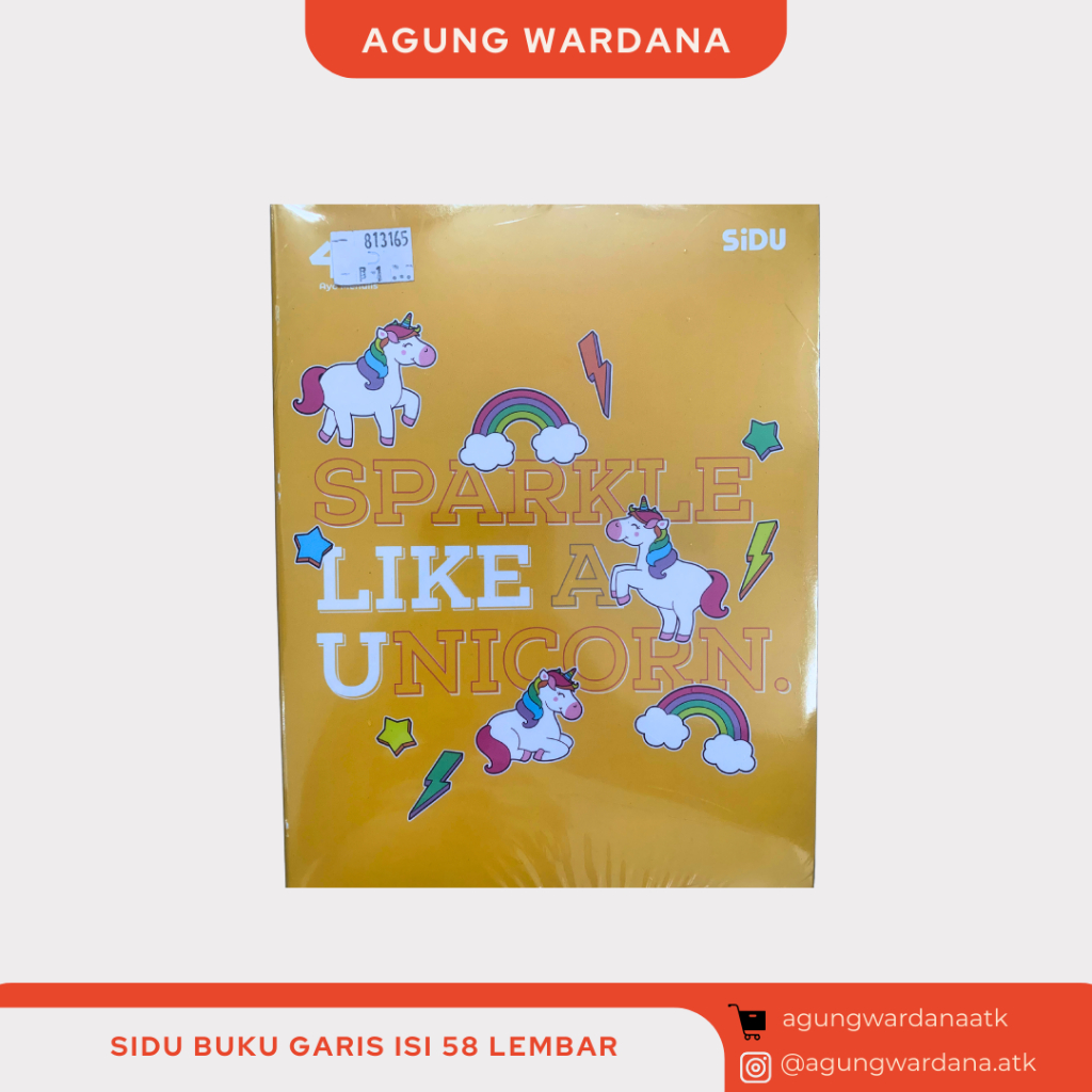 

SIDU BUKU TULIS GARIS ISI 58 LEMBAR 1 PACK 10 PCS