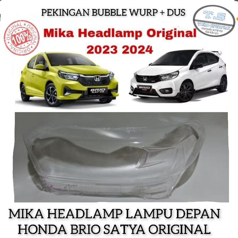 Mika Lampu Headlamp Depan Honda Brio Satya-Brio RS Thn 2023-2024 Original