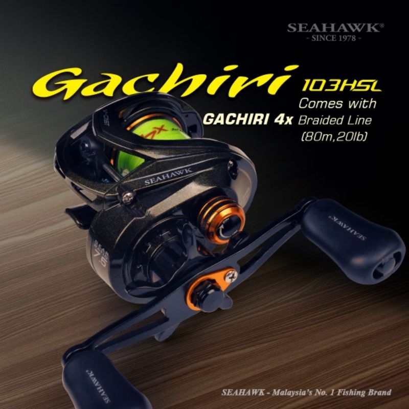 Reel Baitcasting Seahawk Gachiri 103HSL
