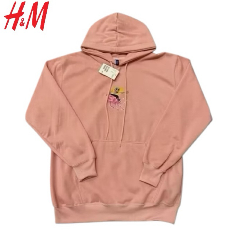 Hoodie HM spongebob ubur softpink | hoodie hm wanita murah