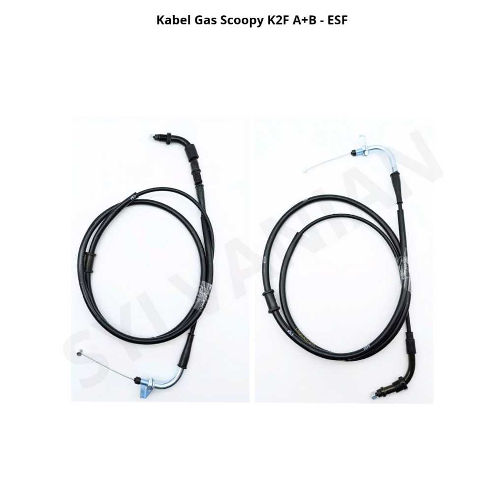 KABEL GAS / THROTTLE CABLE SCOOPY K2F A + B - ESF