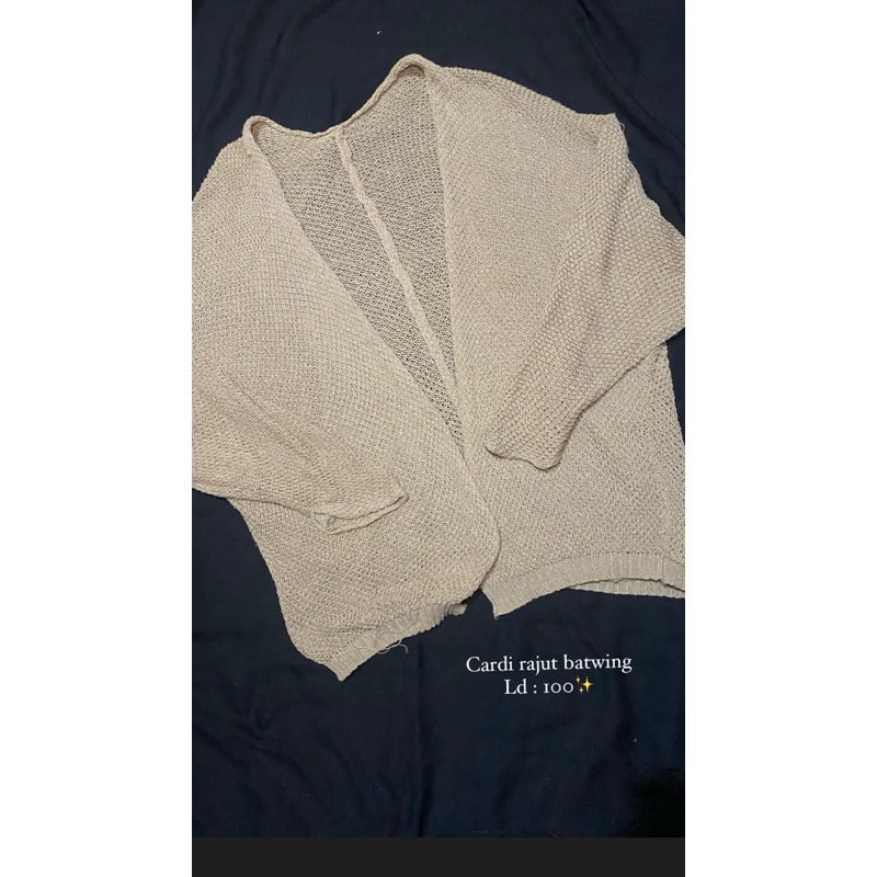 Preloved Cardigan Rajut Batwing | Cardi Batwing tebal