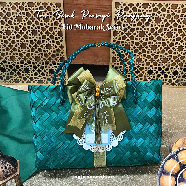 

HAMPERS LEBARAN | TAS KADO LEBARAN TAS KADO LUCU TAS BESEK 27x10x15 cm WARNA PITA LEBARAN tas jinjing tas anyam keranjang parsel lebaran goodie bag bingkisan kado unik