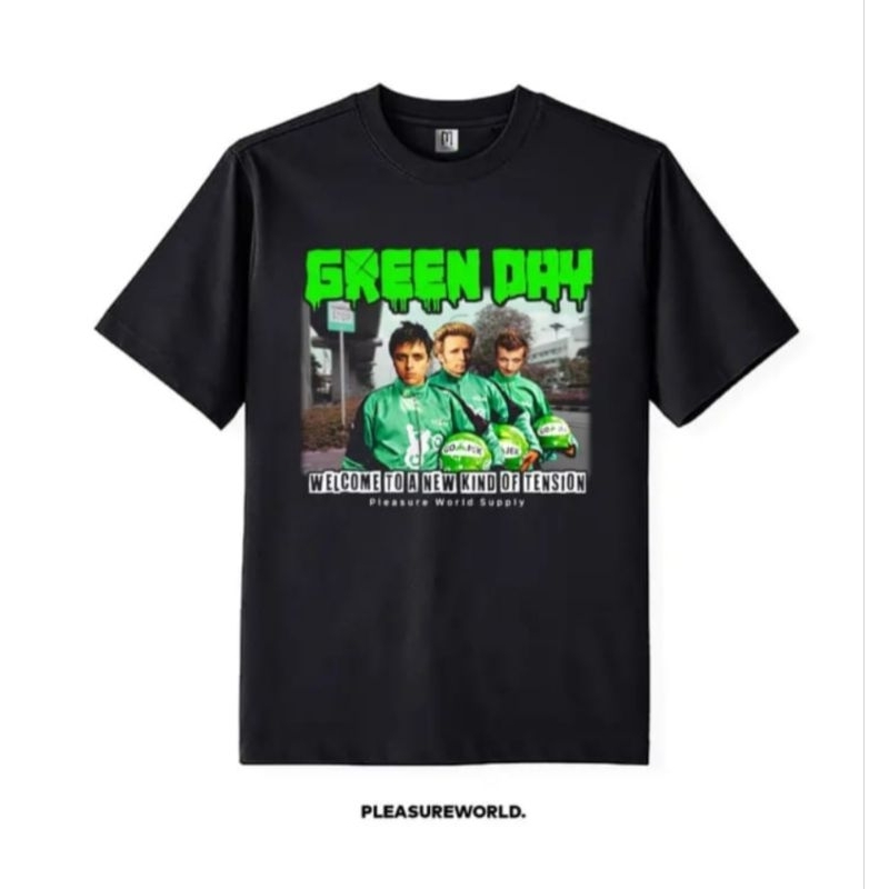 KAOS PRIA DISTRO ORIGINAL 100% II GREEN DAY// KAOS PRIA KEKINIAN