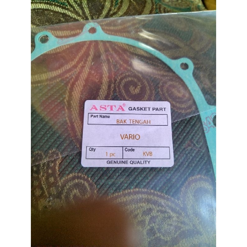 ASTA Paking Gasket Bak Blok CVT Tengah Vario Karbu CW 110 Techno Old Lama Asta
