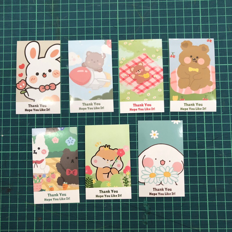 

50pcs| Sticker Seal Thank You Cute Stiker Segel