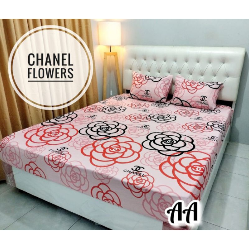 sprei chanel flower