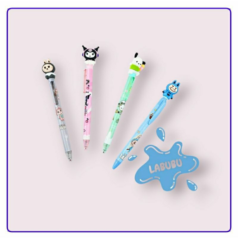 

(1PCS) PULPEN CETEKAN/ MEKANIK/ MECHANICAL PEN FANCY KARAKTER LABUBU SANRIO CAPYBARA 0,5mm