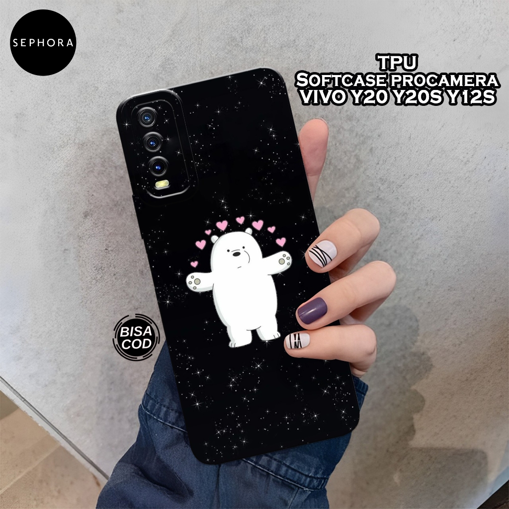 Case VIVO Y20/Y20S/Y12S/Y12A Terbaru - Fashion Case Bear - Softcase VIVO Y20/Y20S/Y12S/Y12A - Case P