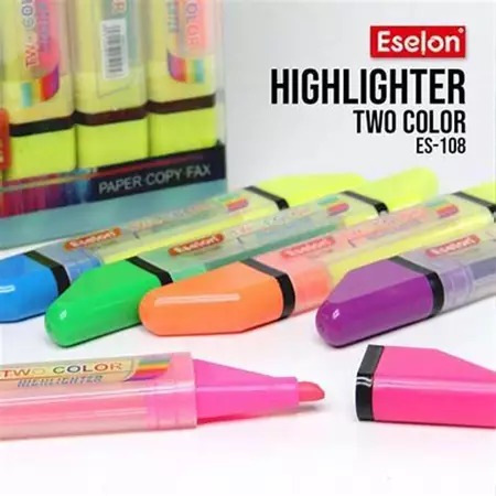 

ECER ( 1 PCS ) Highlighter Eselon Stabilo Dua Warna Eselon ES-108