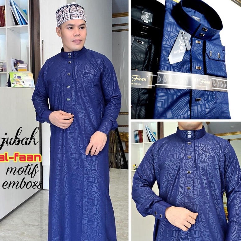 Wow Murah Meriah Gamis pria dewasa gamis sultan embos al faan exclusive