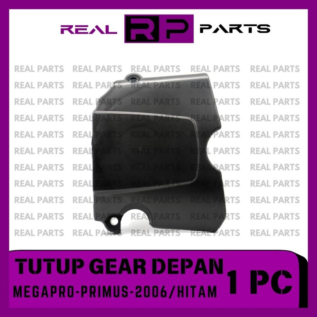 REAL-PARTS/TUTUP-GEAR-GIGI-DEPAN/COVER/MOTOR/HONDA-MEGAPRO-PRIMUS-2006/HITAM/GRADE-ORI