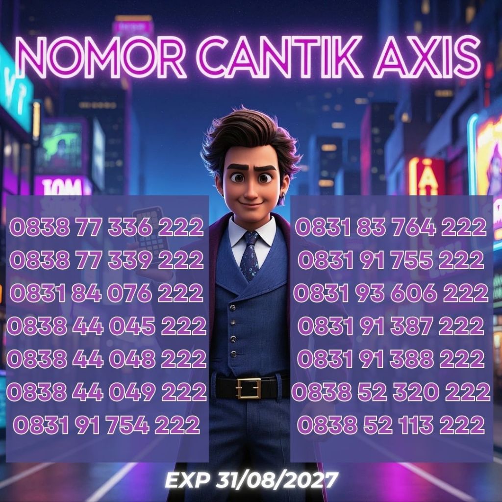 Nomor Cantik Axis Reguler Seri TRIPLE 222 Harga 30ribu