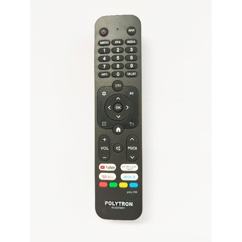 REMOT REMOTE TV POLYTRON SMART TV 81J237M01 - 81J237 FOR PLD 32TAG5959 PLD 24CV1869 PLD 32CV1869 PLD