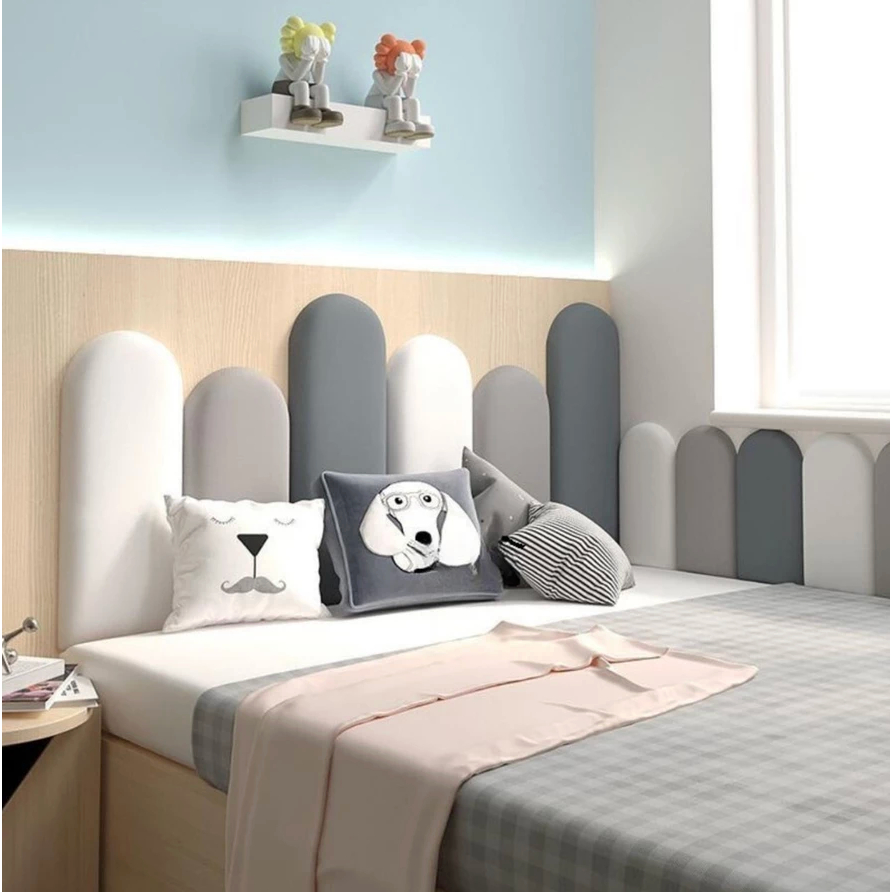 Headboard WallPanel 20x80cm Wallpaper Dinding 3D Ready stok Premuim