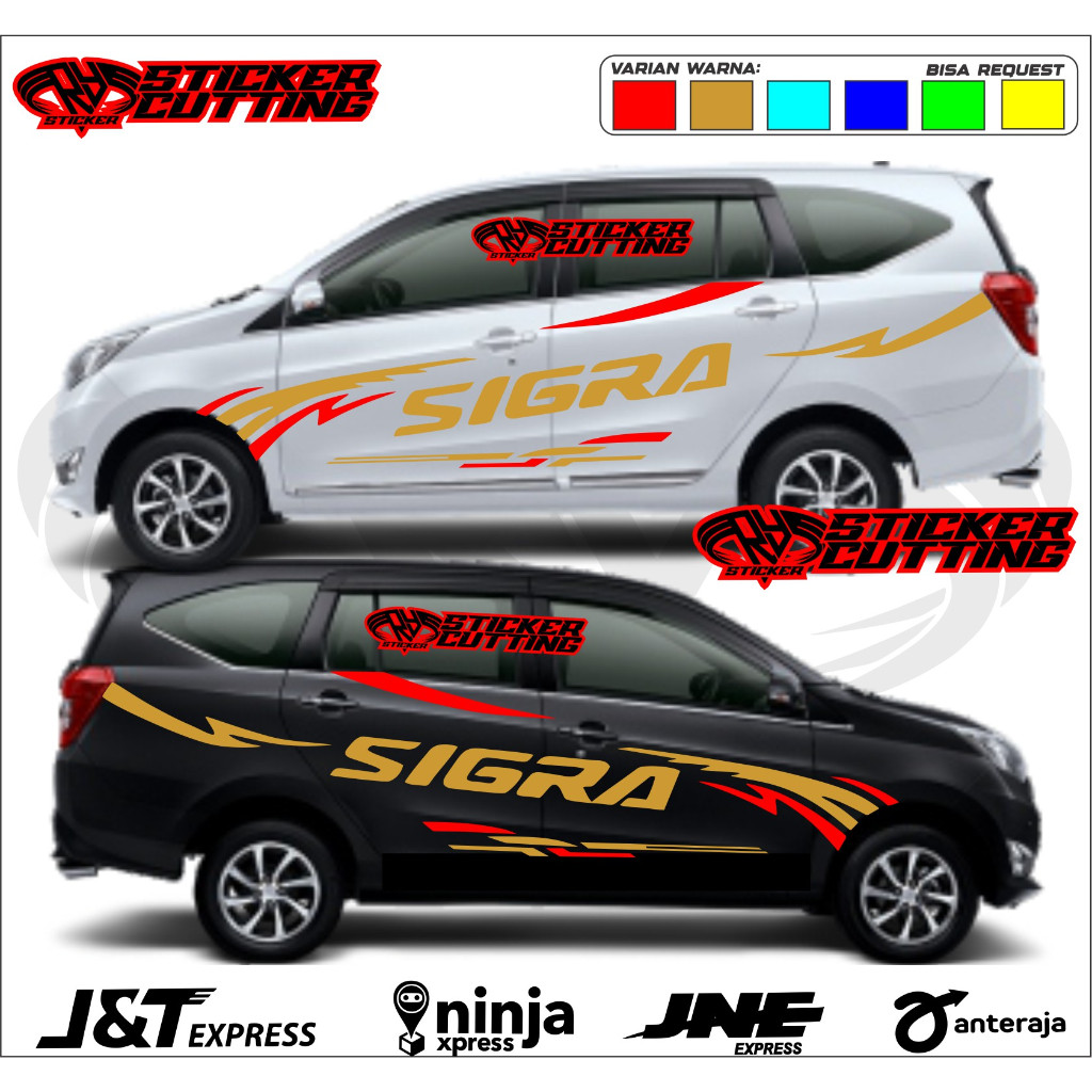 Stiker Stiker Mobil Sigra Stiker Body Mobil Sigra Stiker Stiker Daihatsu Sigra