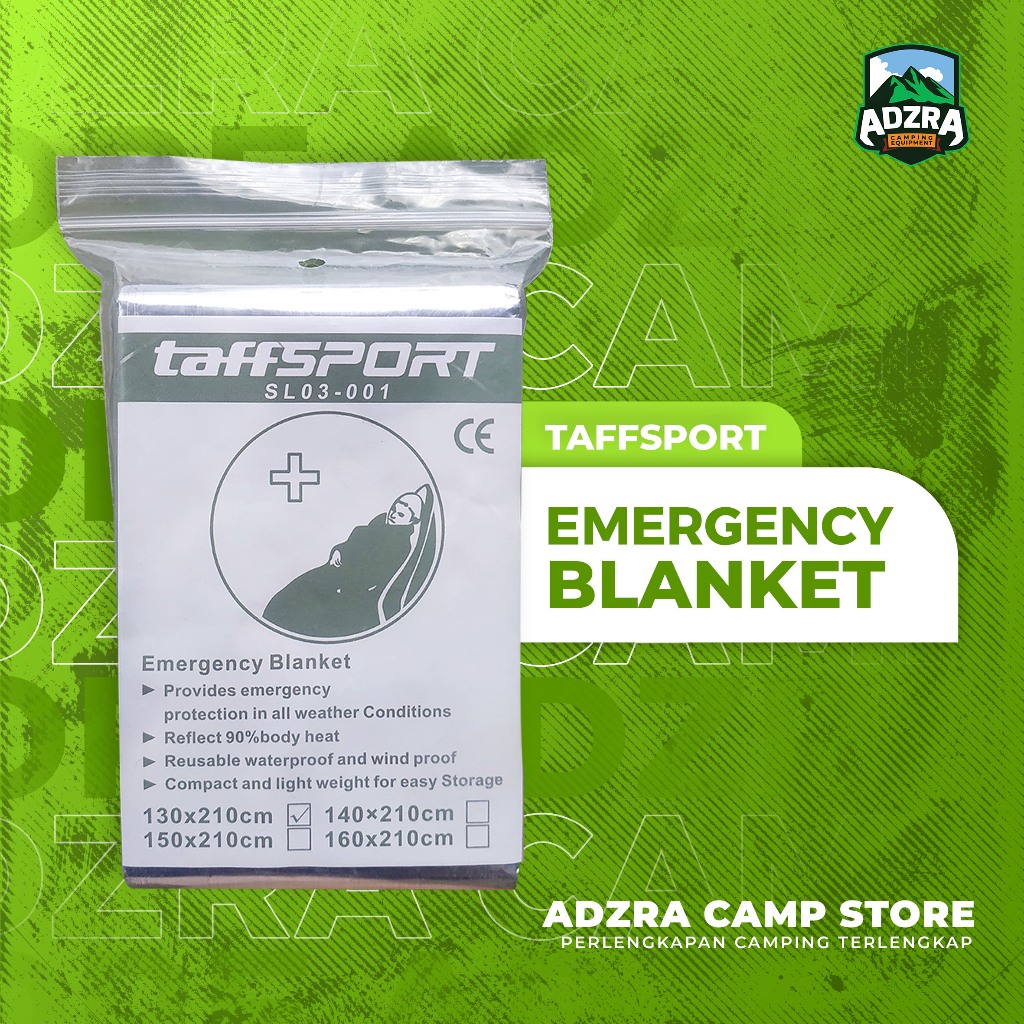 Thermal Bivvy Sleeping Bag Emergency Alumunium | Emergency Blanket | Thermal Anti Dingin | Thermal S