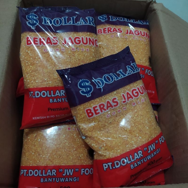 

Beras Jagung DOLLAR. corn rice. 500gram