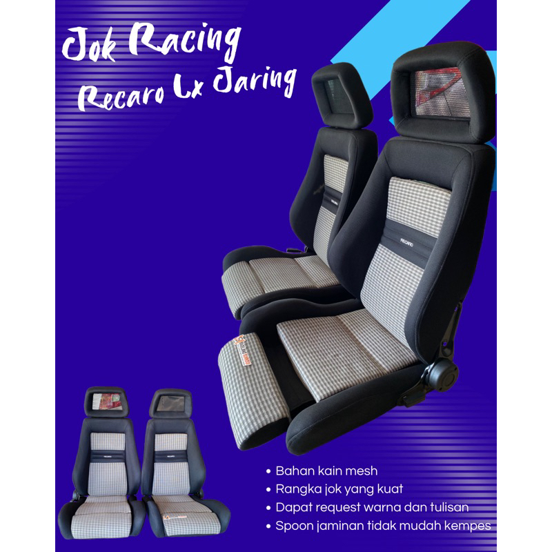 Jok Racing Recaro Lx Jaring