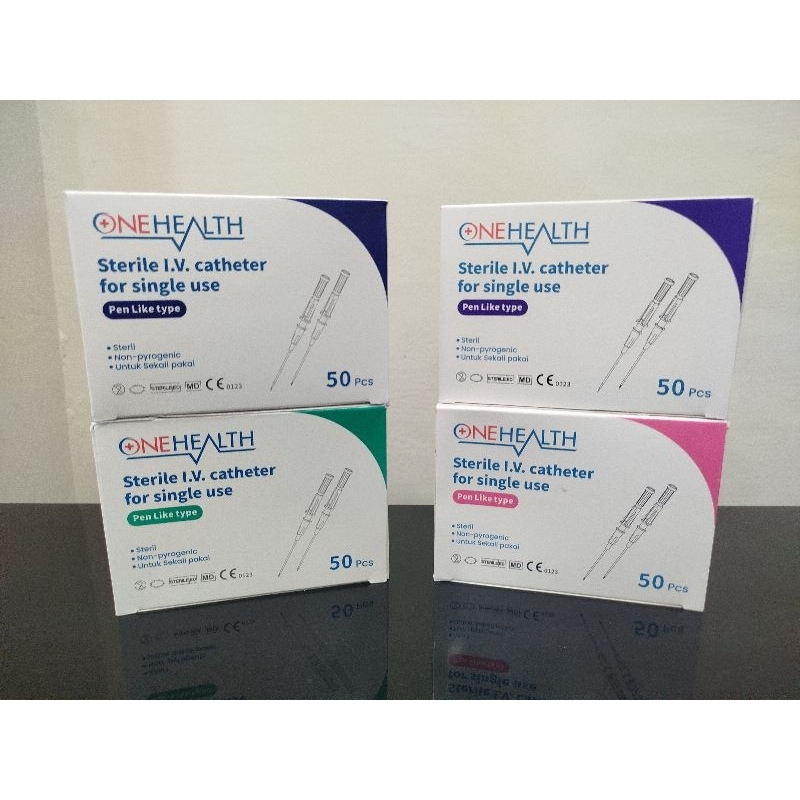 IV Catheter I.V kateter Onehealth Pen Jarum Intravena Abbocath Abbocath Jarum Tindik Aboket 18G 20G 
