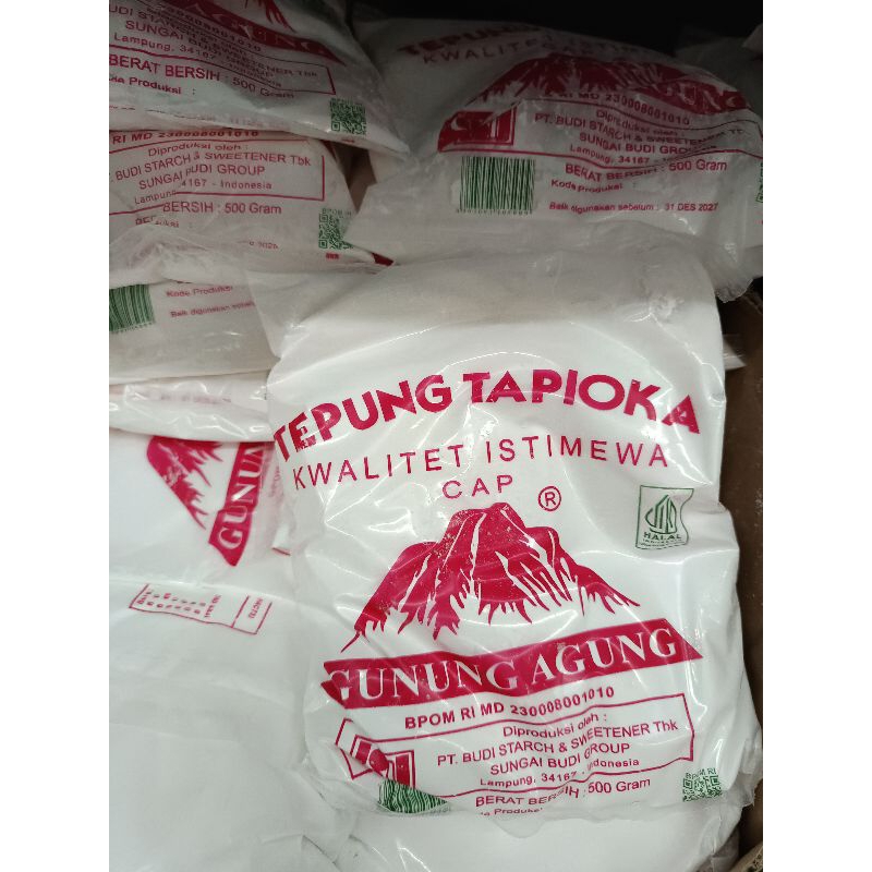 

Tepung Tapioka Cap Gunung Agung 500 gr