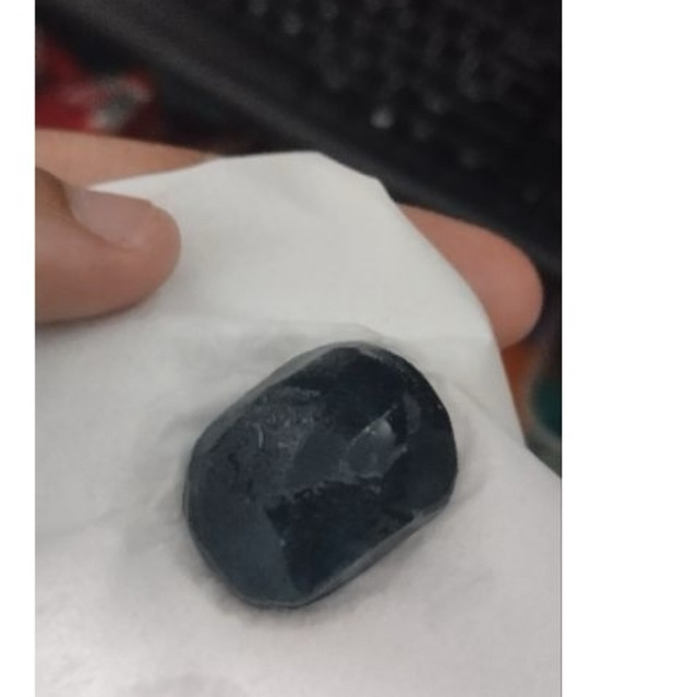 1 pcs bacan large hitam tembus proses