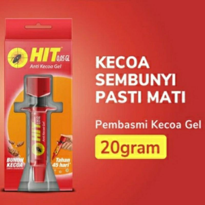 #MAU# Hit Anti Kecoa Gel 20gr Pembasmi Kecoa Gel Pembunuh Kecoa Ampuh Pengusir Kecoa