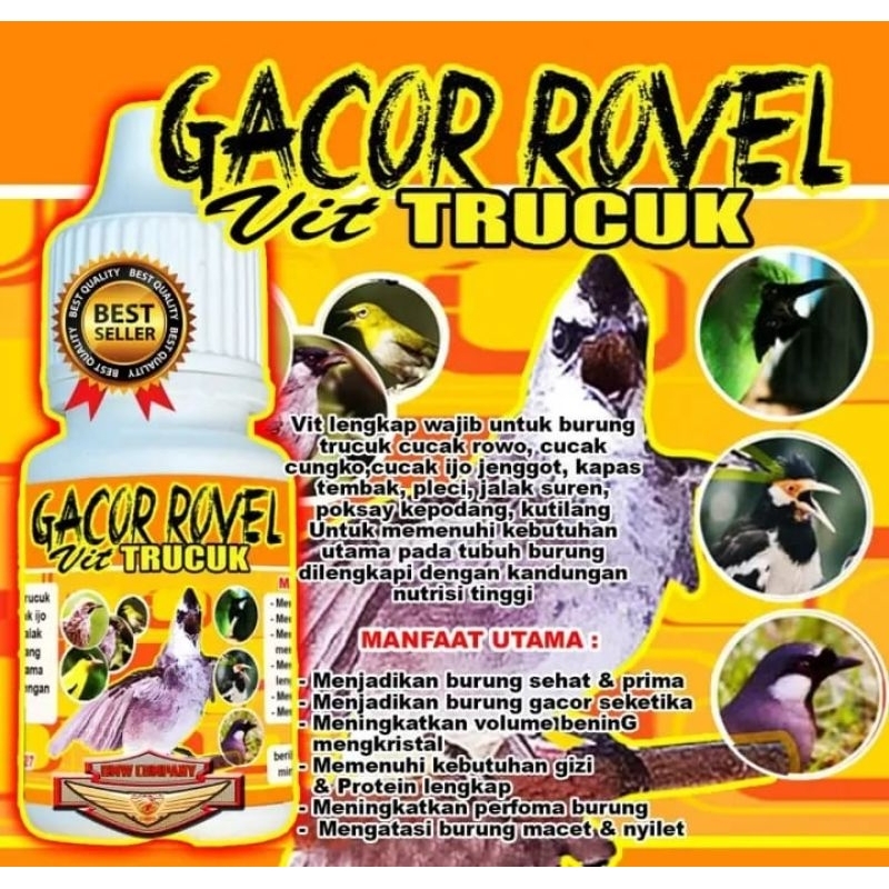 Vitamin Burung Trucuk Gacor Rovel/Vitamin Burung Gacor