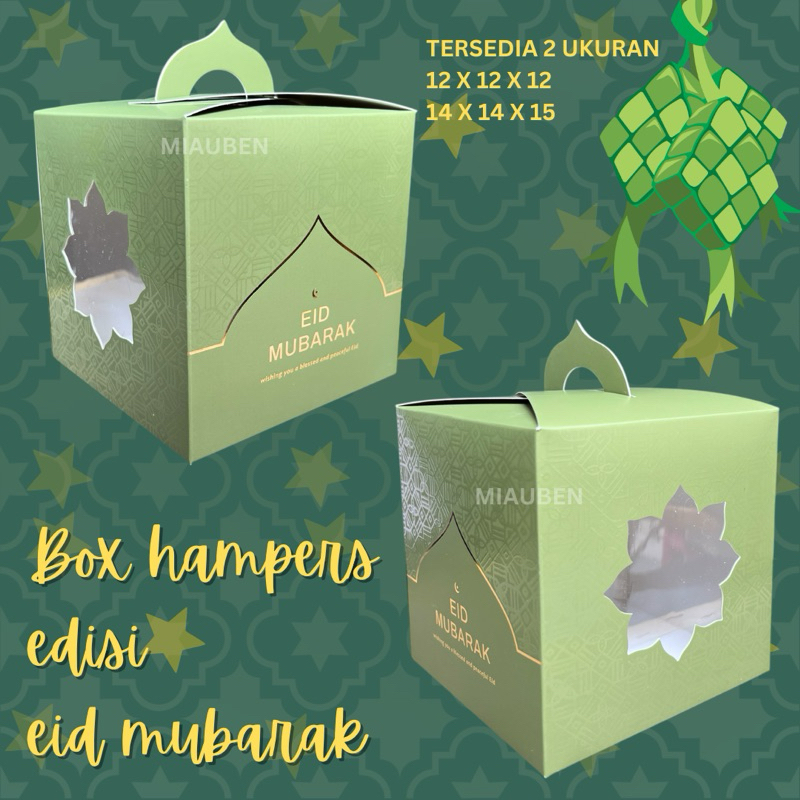 

Box hampers premium lebaran untuk 2 toples 250gr dan 500gr