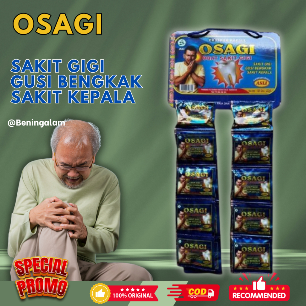 

Kapsul Osagi Sakit Gigi Original 20 Sachet