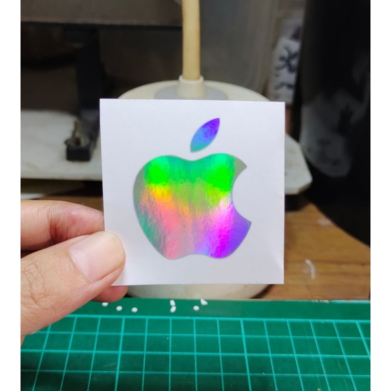 

stiker Apple custom cutting stiker murah