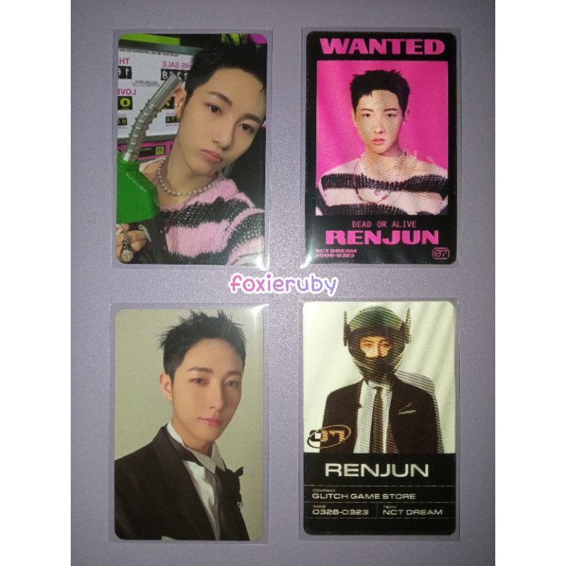 PHOTOCARD OFFICIAL RENJUN NCT DREAM GLITCH MODE SCRATCH LENTICULAR