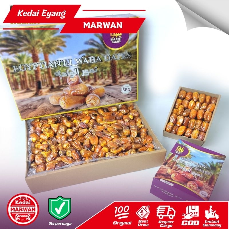 

Kurma Mesir Premium El Waha Dates Baladiy Farms