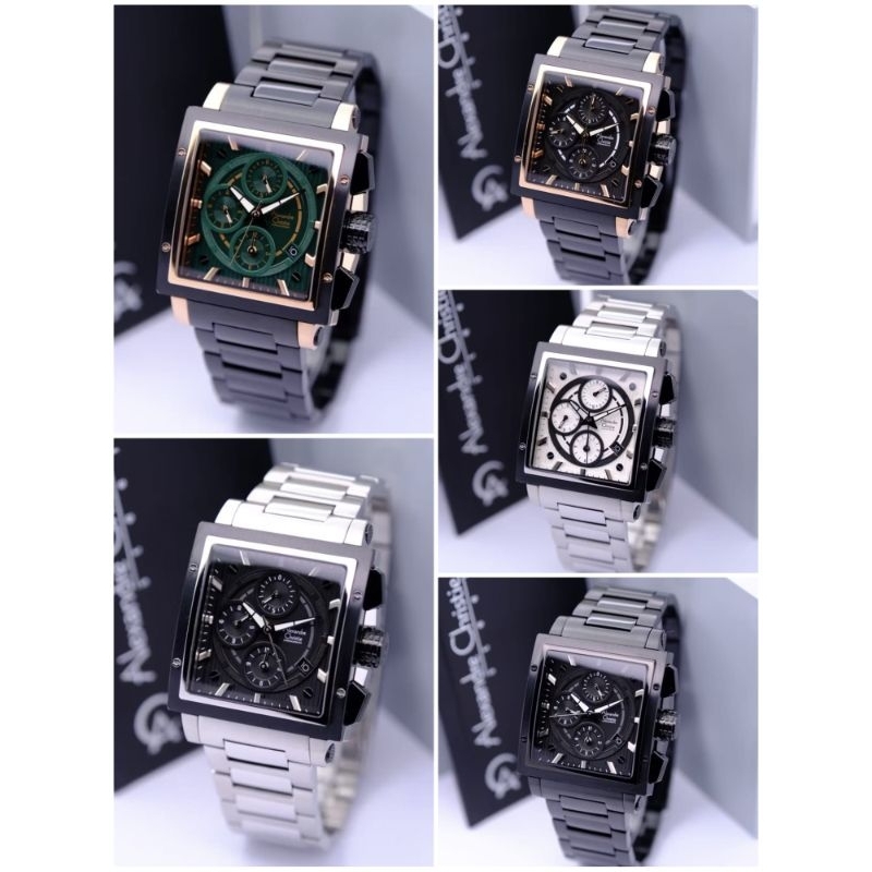 ORIGINAL 100% JAM TANGAN PRIA ALEXANDRE CHRISTIE AC 6182 MC GARANSI RESMI