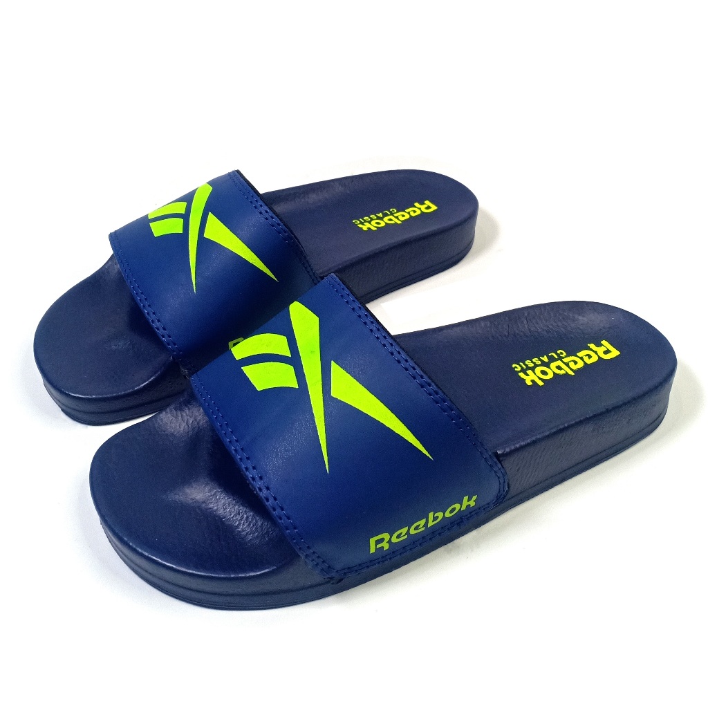 Sandal Selop Casual Reeb0k sendal slop pria wanita tipe slip on Navy list Hijau stabilo