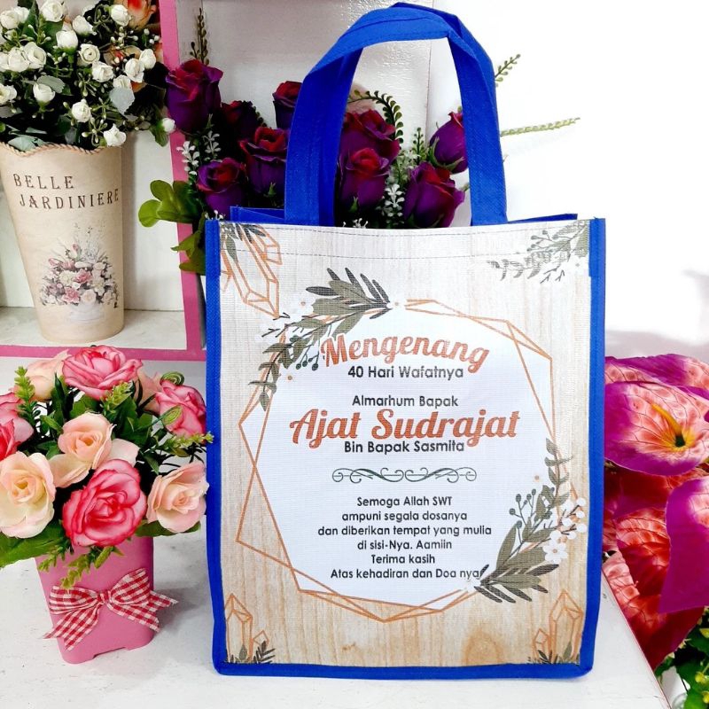 

TAS KIRIM DOA / MENGENANG 1000 HARI ( 22X22X28CM) DESAIN GRATISS!!