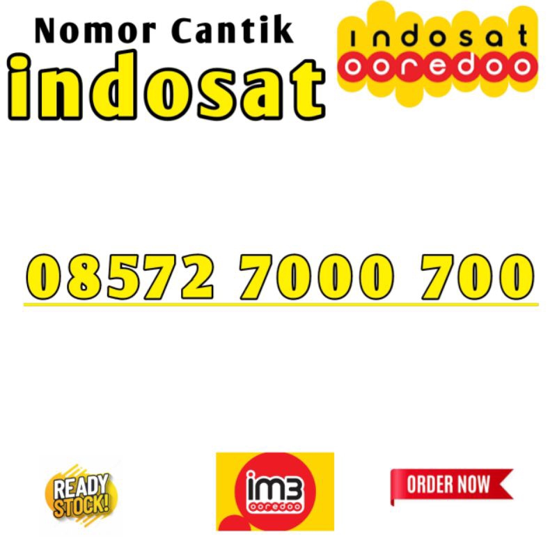 Nomor Cantik Indosat im3 ooredoo - Kartu Perdana Nomor Cantik im3 - Indosat 7000 700