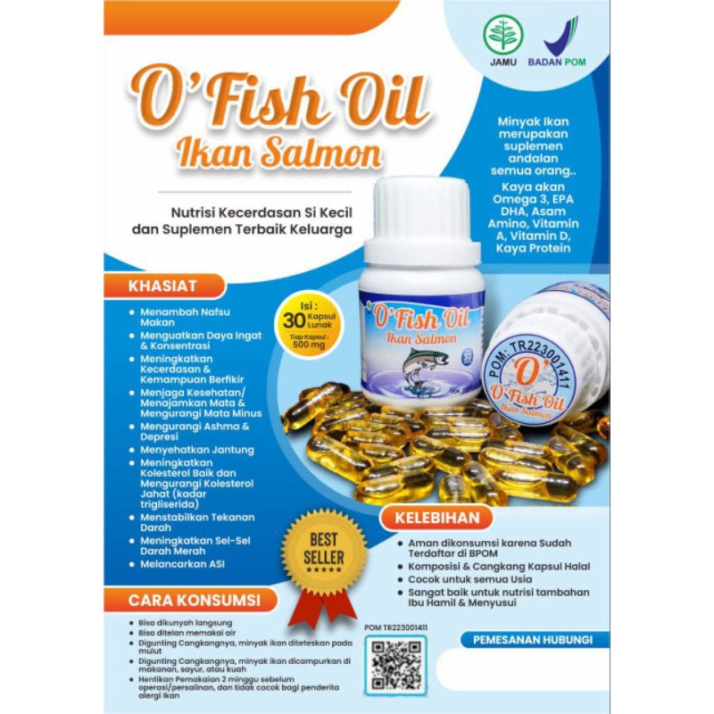 O fish Oil Minyak Ikan Salmon Untuk Kecerdasan Anak