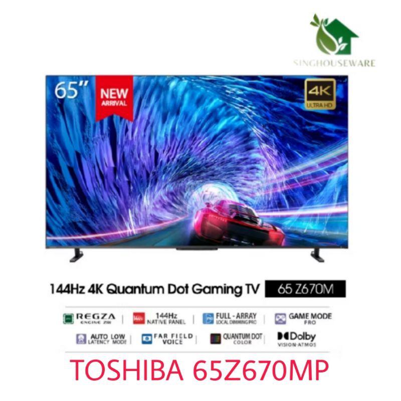 Toshiba TV QLED 65" Gaming TV (Smart TV) 65Z670MP